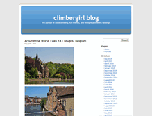 Tablet Screenshot of blog.climbergirl.com